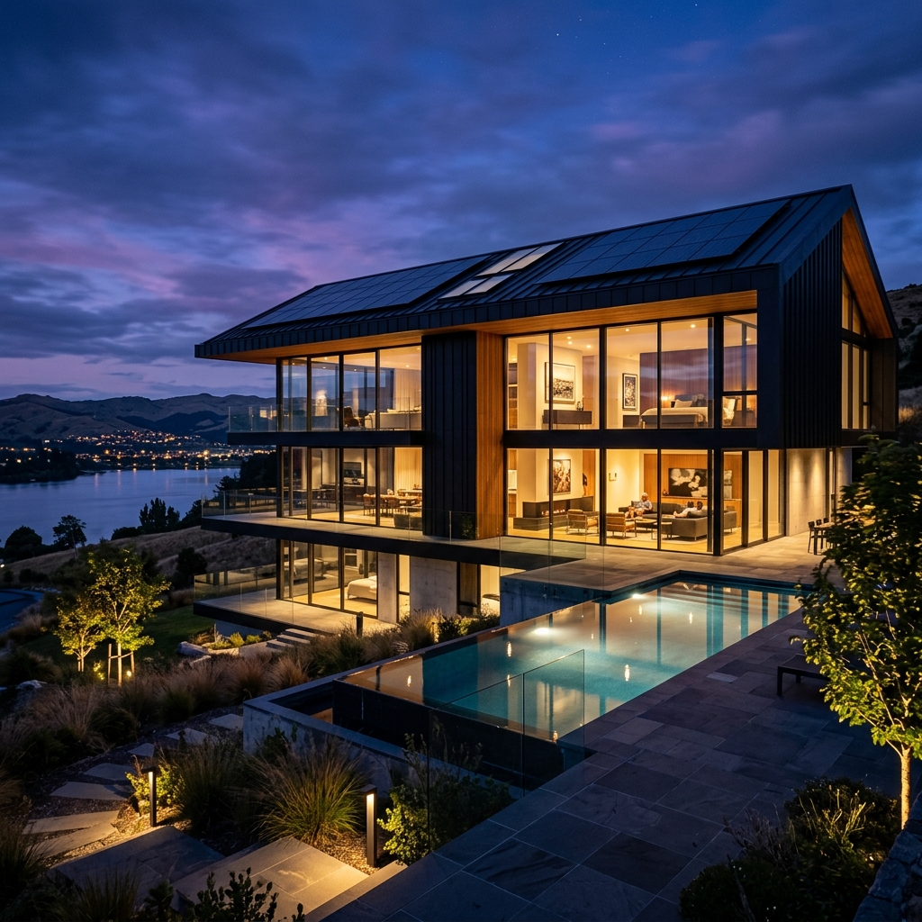 Twilight Solar House